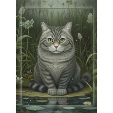 DUTCH LADY DESIGNS GREETING CARD Cats 10